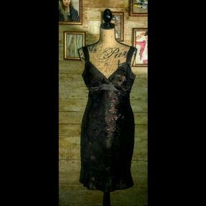 Aidan Mattox Chocolate Party Dress